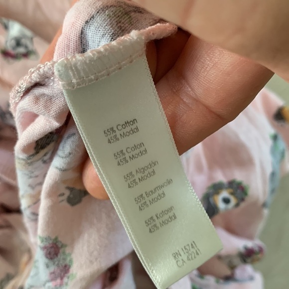 P.J. Salvage pajama pants dogs lovers print size‎ large pink gray comfy soft - Picture 8 of 9